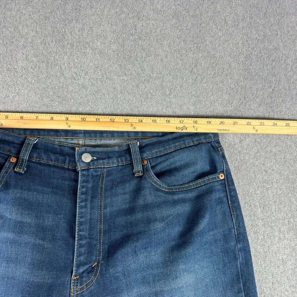 Levi's 541 Jeans Men's 38x32 Athletic Fit Stretch Blue Denim Whiskered